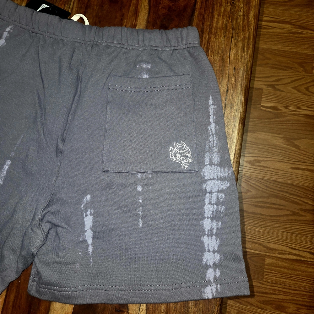 Darc Sport Purple Washed Sweat Shorts - Picture 6 of 8